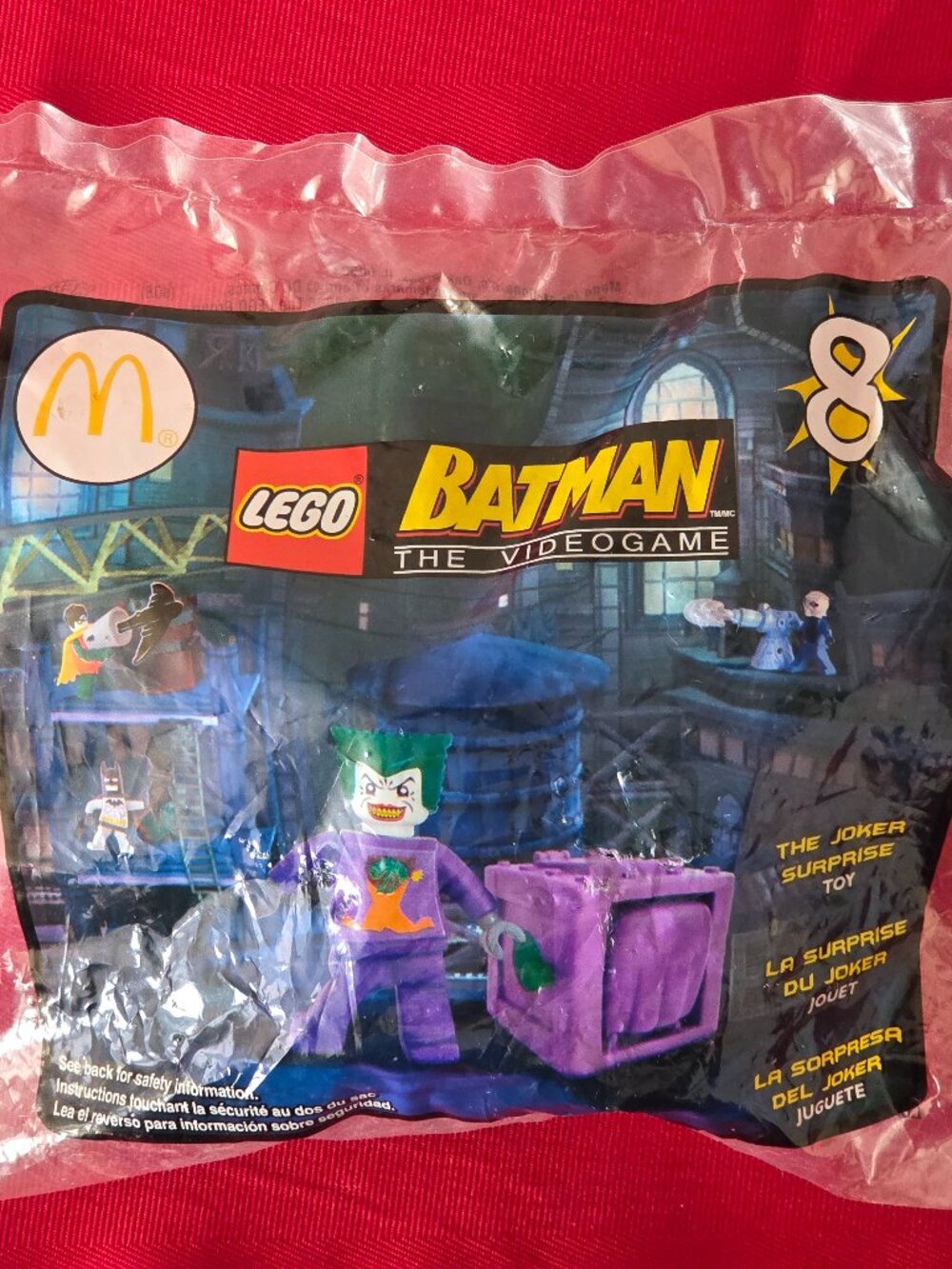 2008 LEGO, BATMAN THE VIDEO GAME, JOKER TOY, #8, MINT IN THE PACKAGE!!!